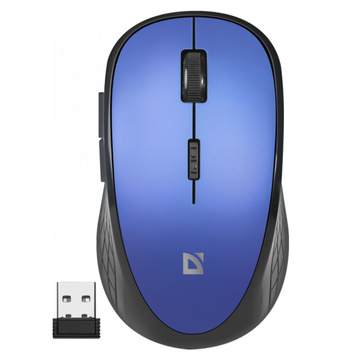 Leise kabellose Maus für Laptop PC Computermaus Defender Aero MM-755 RF Blau