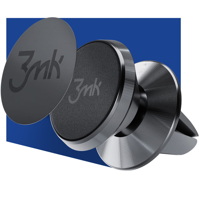 Universelle magnetische Autohalterung 3mk Magnet Power für ein Telefon, schwarz