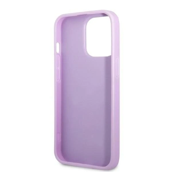 Etui Guess GUHCP13LPS4MU für Apple iPhone 13 Pro / 13 6,1" lila/lila Hardcase Saffiano 4G Small Metal Logo