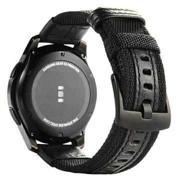 Remienok na inteligentné hodinky Beline Weekender univerzálny do 20mm čierna/čierna