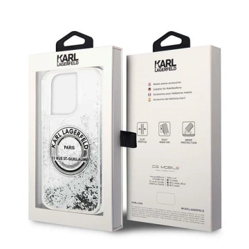 Etui Karl Lagerfeld KLHCP14LLCRSGRS для iPhone 14 Pro 6,1" Hardcase Liquid Glitter RSG