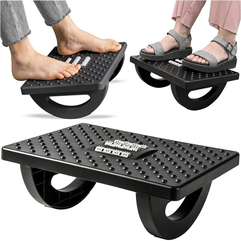 Office footrest foot rest legs foot massage for office work adjustable angle adjustment black