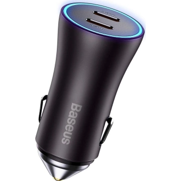 BASEUS Car Charger 2 x Type C PD QC4.0 3A 40W CGJP000013 Black