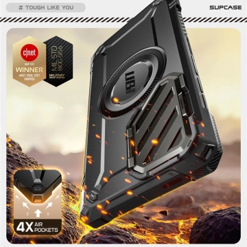 Hülle für Samsung Galaxy S25 Ultra Supcase UB XT Mag MagSafe Schwarz