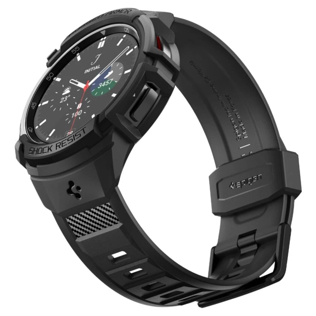 Etui Spigen Rugged Armor „Pro“ für Samsung Galaxy Watch 6 Classic (47 mm) schwarz