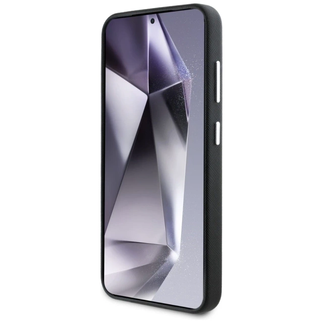 Etui Karl Lagerfeld Saffiano Metal Logo MagSafe do Samsung Galaxy S25+ Czarny