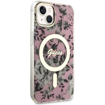 Чохол Etui Guess GUHMP14SHCFWSP для iPhone 14 6.1" Flower MagSafe