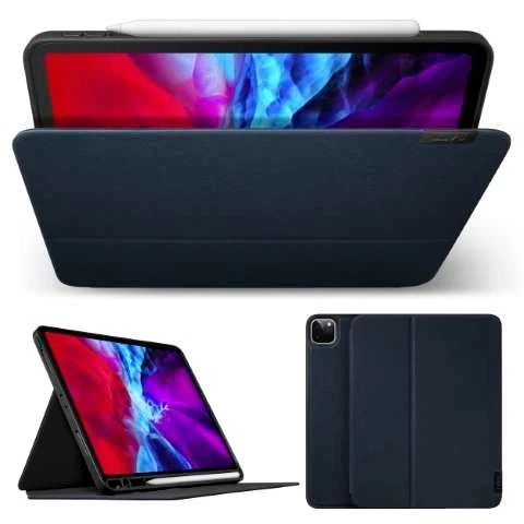 LAUT Prestige Folio - protective case with holder for Apple Pencil for iPad Pro 11" 1/2/3/4G, iPad Air 10.9" 4/5G (indigo)