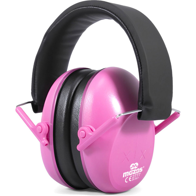 "Protective anti-noise earmuffs for children, 3 headphones, noise-dampening, for the plane, pink protectors"
