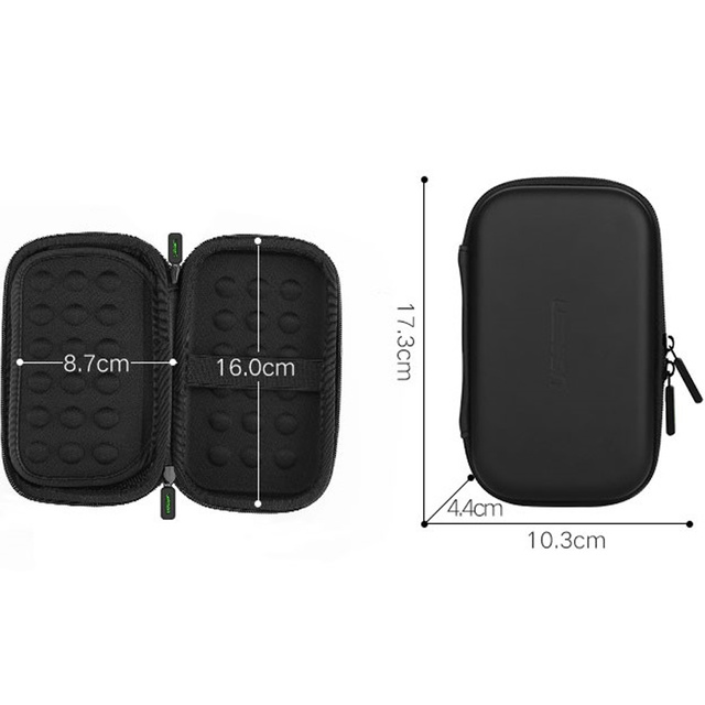 Case for SSD hard drive and GSM accessories UGREEN M black