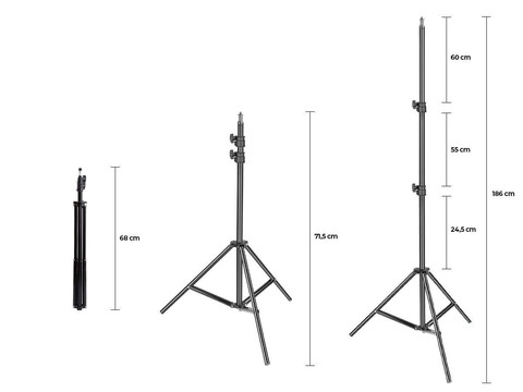 Stativ pro foto lampu / fotoaparát / telefon Alogy 1/4 palce