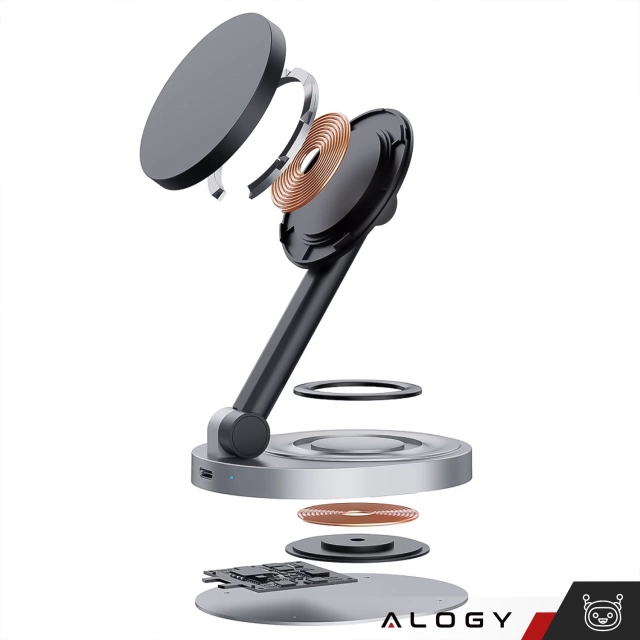 Розгалужувач HUB Alogy Adapter для ноутбука з USB-C на 3x USB-A 2.0 1x USB-A 3.0 сірий