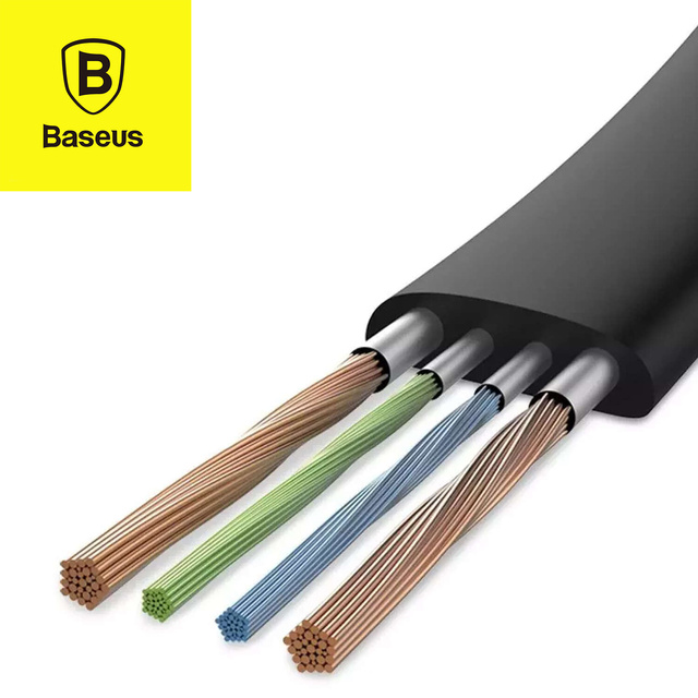 Baseus flinkes Blitzkabel 23cm grau