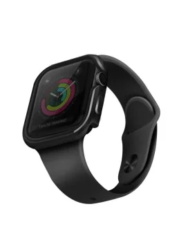 Pouzdro UNIQ pro Valencia Apple Watch Series 4/5/6 / SE 44mm. šedá / bronzově šedá