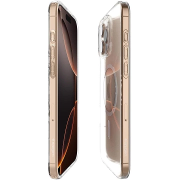 Glass Case for iPhone 16 Pro Spigen Liquid Crystal Mag Magsafe Protective Phone Case Clear