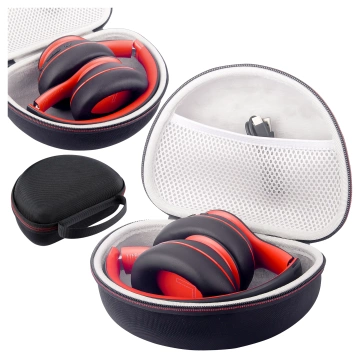 Ochranné pouzdro pro sluchátka JBL Tune 600/510/500/460/450 Alogy Hard Case ochranný kryt se zipem černý