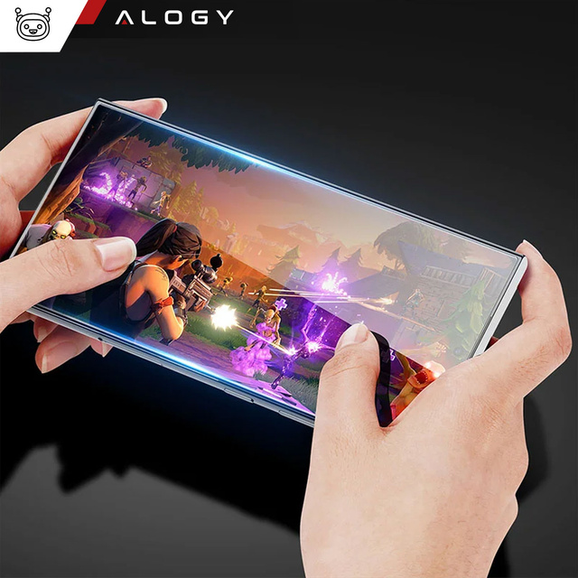 Szkło hartowane do etui Alogy Full Glue case friendly do Samsung Galaxy S24 Ultra Czarne
