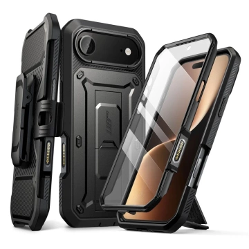 Etui Supcase UB Pro do iPhone 17 Air Black Pancerne 3w1 z Klipsem