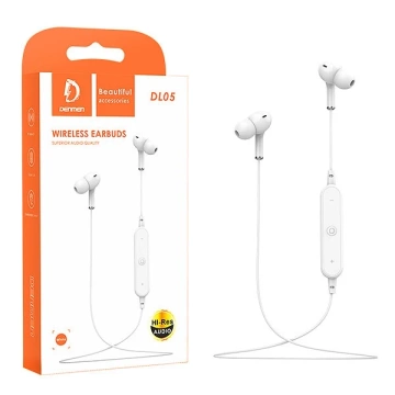 Bluetooth Headphones DENMEN DL05 Black TWS Remote Control