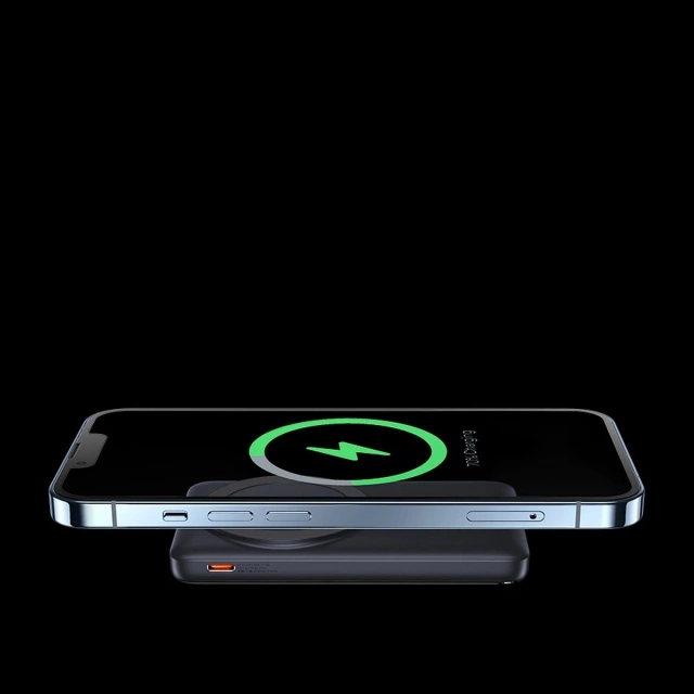 Baseus Magnetic Bracket Power Bank 10000mAh 20W with MagSafe - Blue USB-C Cable 60W 0.5m