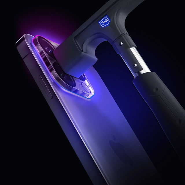 Hybrid-Kameraglas für Apple iPhone 16 Pro / 16 Pro Max Objektivschutz 3mk Lens Pro Full Cover Gepanzerter Kameraschutz