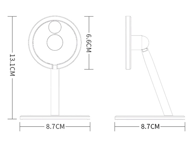 Alogy Desktop Qi Charger Stand Holder for MagSafe for iPhone 12 13 14 Silver