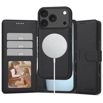 Etui do iPhone 17 Pro Tech-Protect Wallet MagSafe Czarny Mat