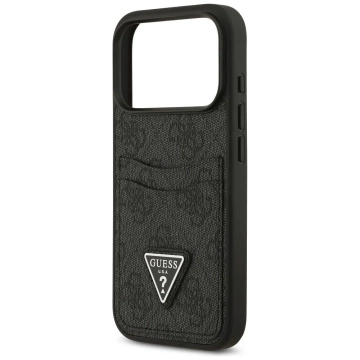 Etui Guess do iPhone 17 Pro 4G Double Card Triangle Black