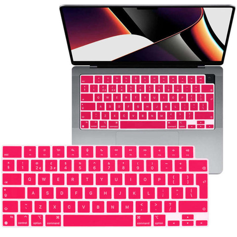 Protective Overlay Alogy Keyboard Cover for Apple Macbook Air 13 2022 M2 A2681 Pink