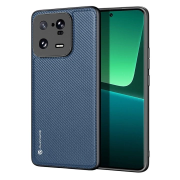 Pouzdro Dux Ducis Fino pro kryt Xiaomi 13 Pro se silikonovým rámečkem modré
