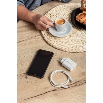 Forcell Ladegerät 20W USB-C PD QC 4.0 Lightning-Kabel für iPhone 12 13 14
