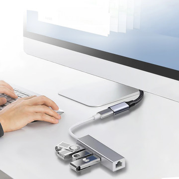 Verlängerungskabel USB-C Typ C 3.1 Gen2 Thunderbolt 100 W PD 10 Gbs 4K 2 m Adapterkabel Nylongeflecht stark