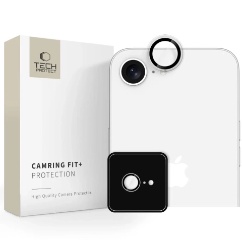 Kryt kamery pre iPhone 16e Tech-Protect CamRing Fit Clear