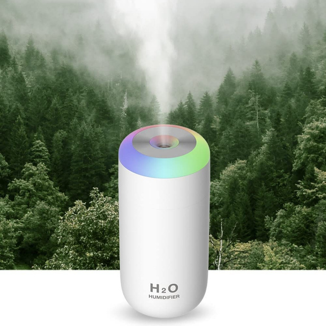 Air humidifier aroma diffuser LED Aromatherapy USB White