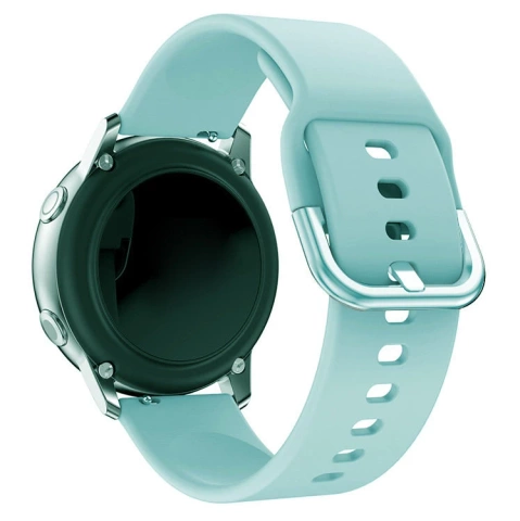 Silicone Strap TYS wristband for smartwatch watch universal 20mm turquoise