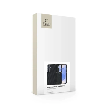 Чохол MagSafe для Samsung Galaxy S25 Tech-Protect Ion Carbon, чорний