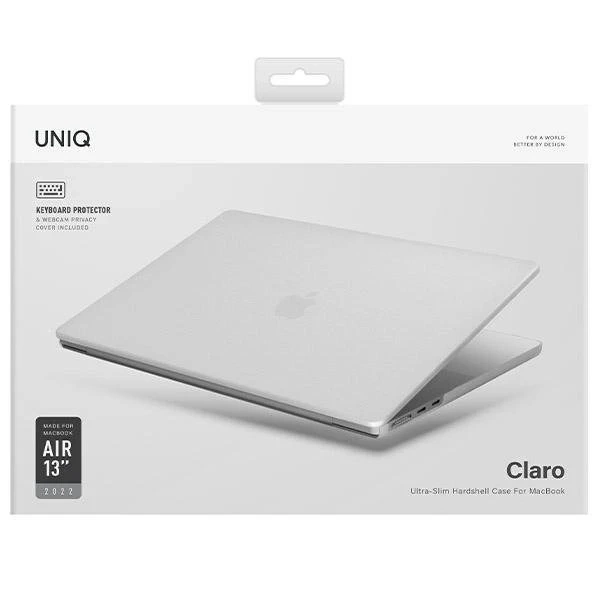 Puzdro na notebook UNIQ Claro pre MacBook Air 13 (2022) transparentné/holubičí matné číre