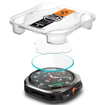 Tvrdené sklo Spigen Glas.Tr „EZ-FIT“ 2-balenie pre Samsung Galaxy Watch Ultra (47 mm) číre