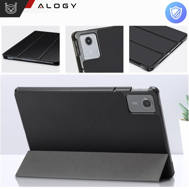Puzdro pre Lenovo Tab M11 10,95" TB330FU / TB330XU / TB331FC Knižkové puzdro s preklápacím puzdrom Kryt puzdra Alogy Black