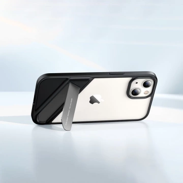 Ugreen Fusion Kickstand Case iPhone 13 Pro Hard Cover with Gel Frame and Stand чорний (90153)