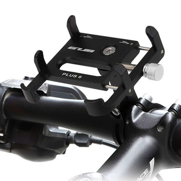 Motorcycle bike holder GUB Plus 6 for smartphone aluminum black