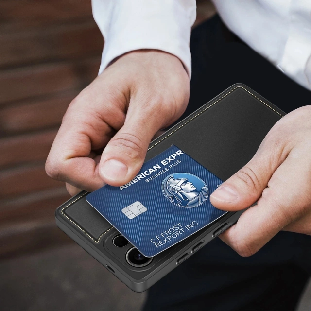 Etui Portfelowe do Samsung Galaxy S25 Ultra Dux Ducis Rafi II Czarny