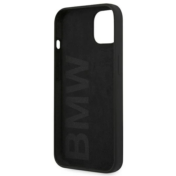 BMW BMHCP13SSILBK Phone Case for Apple iPhone 13 Mini 5.4" black/black hardcase Silicone Signature