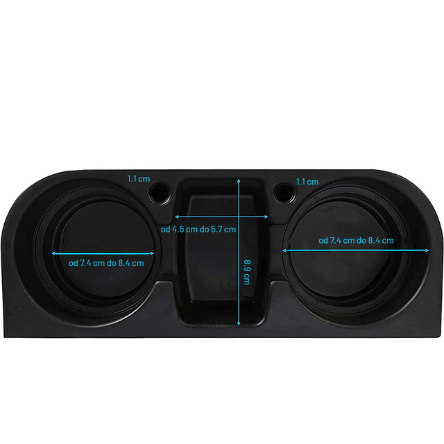 Držiak na poháre do auta na nápoje držiak na poháre vodné doplnky Čierny