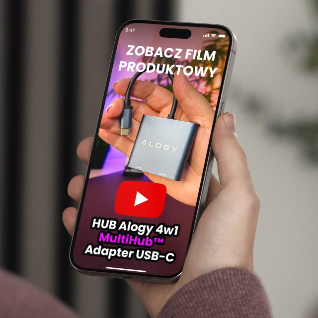 Розгалужувач HUB Alogy Adapter для ноутбука з USB-C на 3x USB-A 2.0 1x USB-A 3.0 сірий