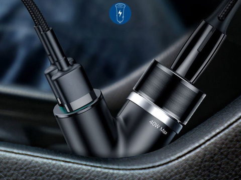 Autonabíjačka Baseus Y 3,4A, 2x USB port zapaľovača