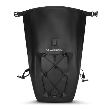 Wozinsky waterproof bicycle pannier bag 25l black (WBB24BK)