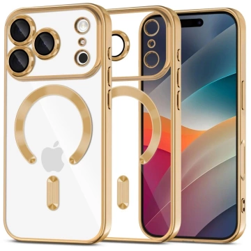 Etui do iPhone 17 Pro Tech-Protect MagFlex MagSafe Przezroczysto-Złote