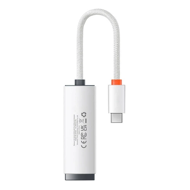 USB-C-zu-RJ45-Netzwerkadapter der Baseus Lite-Serie (weiß)