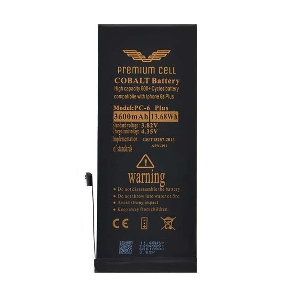 Батарея преміум-класу Cobalt для iPhone 6 Plus 3000mAh 600 циклів розрядки/розрядки